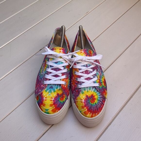 Superga Tie Dye Platform Sneakers - Picture 4 of 15